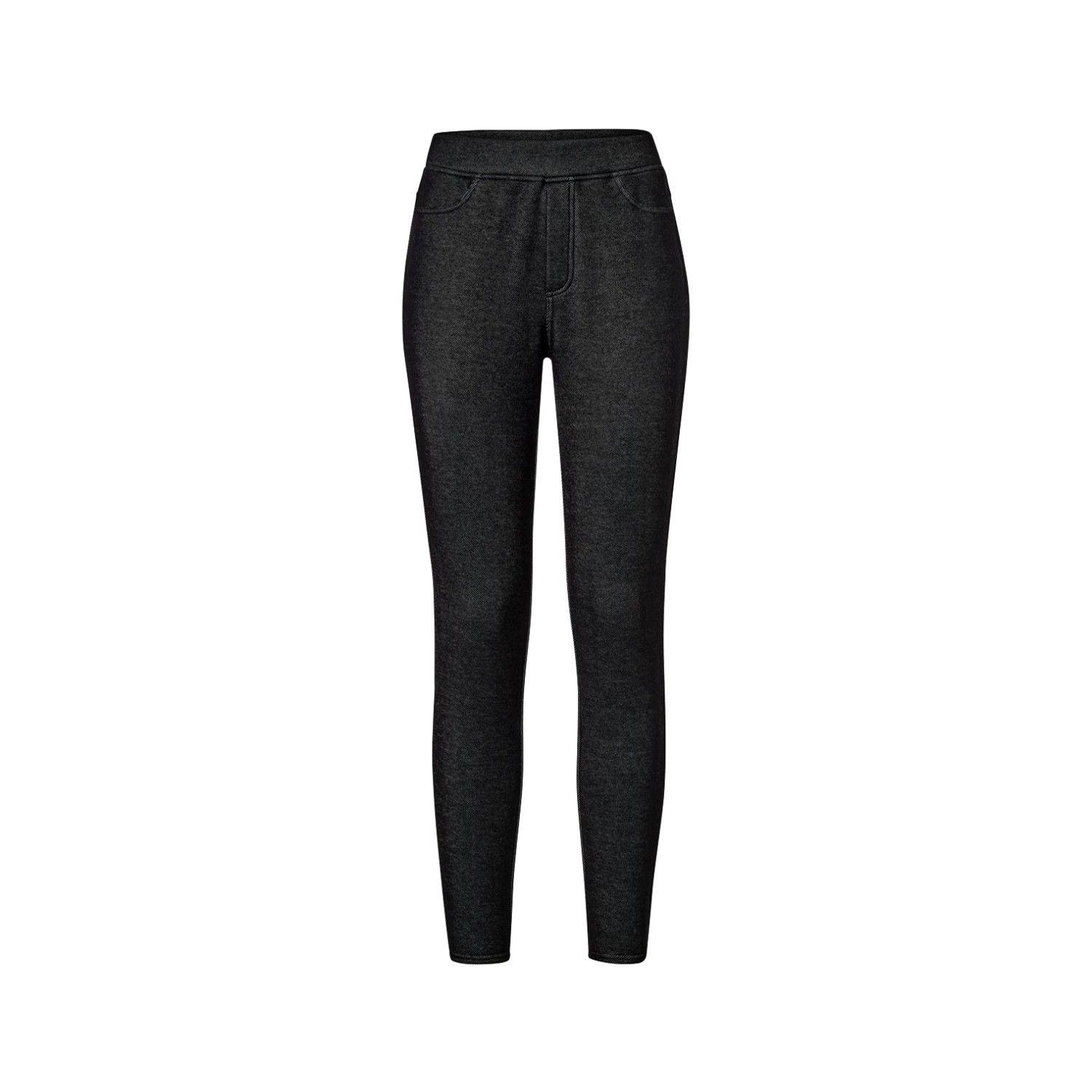 Leggings Forrados Optica Jeans Negro Mujer Tchibo-1