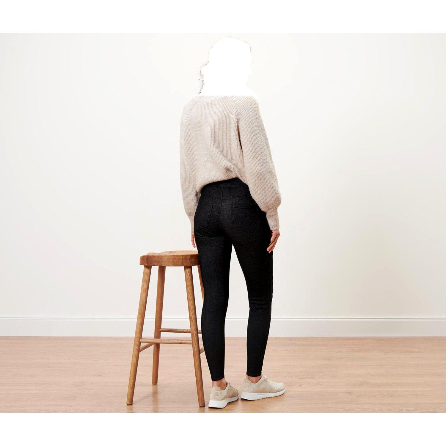 Leggings Forrados Optica Jeans Negro Mujer Tchibo-3