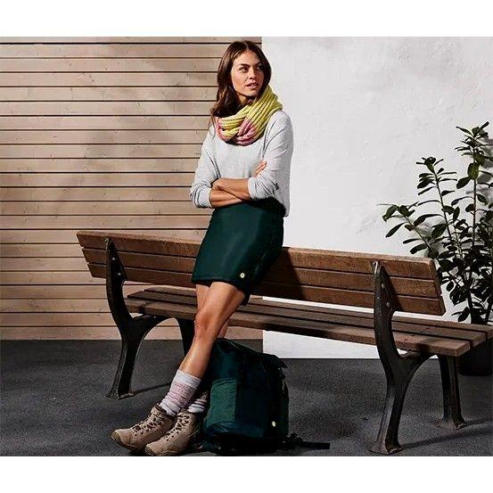 Falda Acolchada Térmica Verde Mujer Tchibo-3