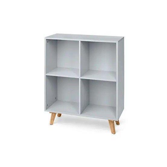 Módulo De Estantería Abierto Madera Gris-1