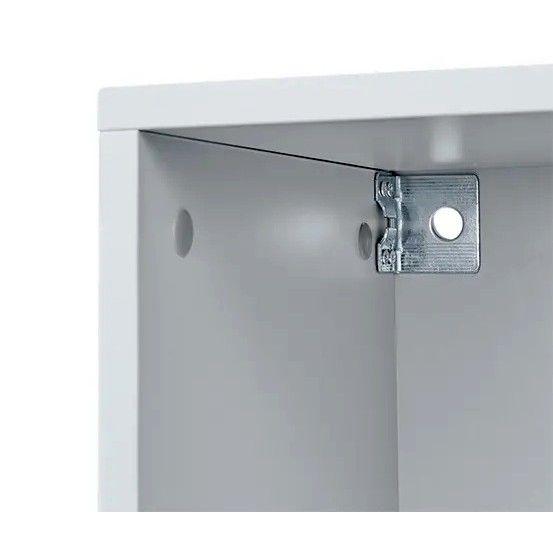 Módulo De Estantería Abierto Madera Gris-4