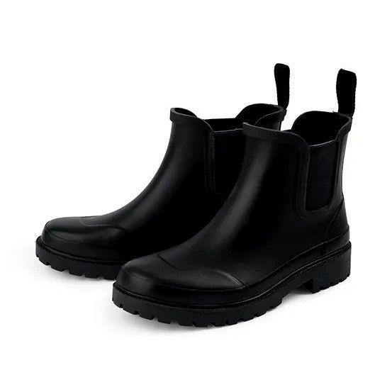Botines De Lluvia Mujer Rojo-1