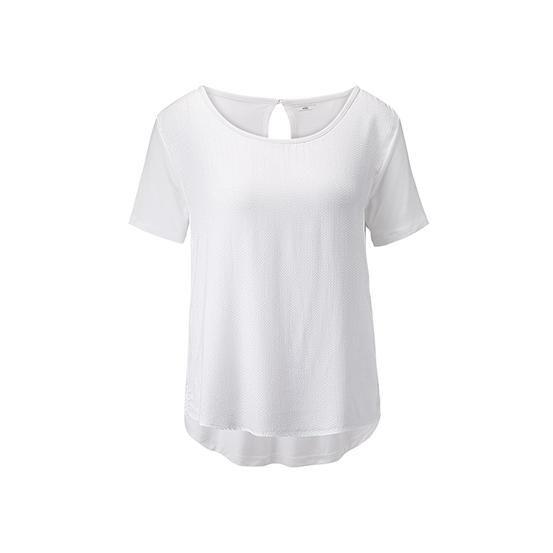 Polera Tejida Blanca Mujer-0