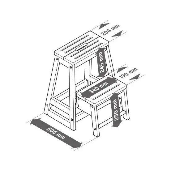 Piso Plegable De Madera Eucalipto Tchibo-6
