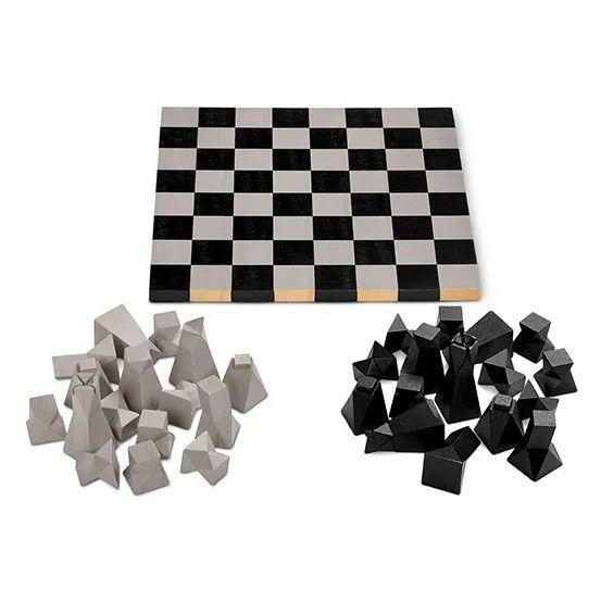 Juego De Ajedrez De Diseño Madera Tchibo-1