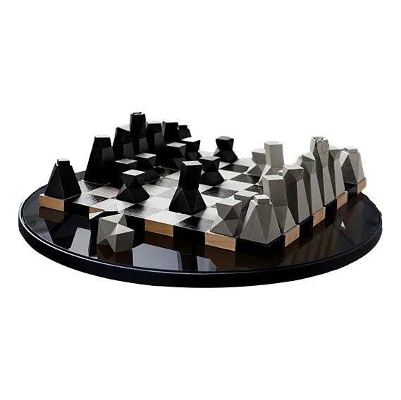 Juego De Ajedrez De Diseño Madera Tchibo-2
