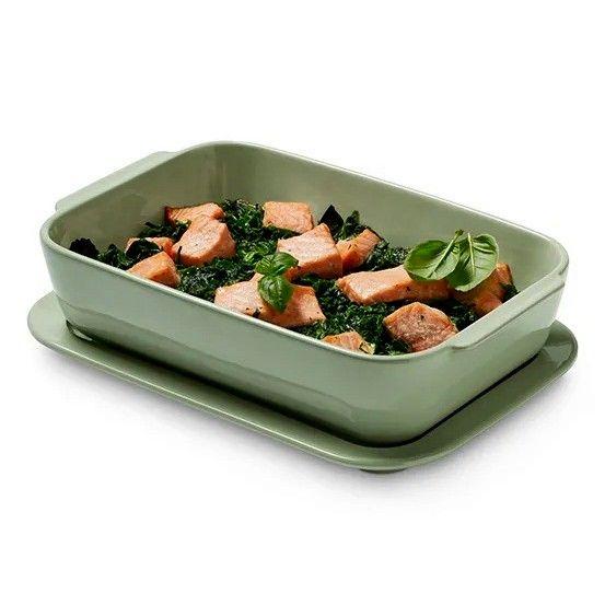 Fuente Gratinar Cerámica Para Hornear 2 en 1 Tchibo-1