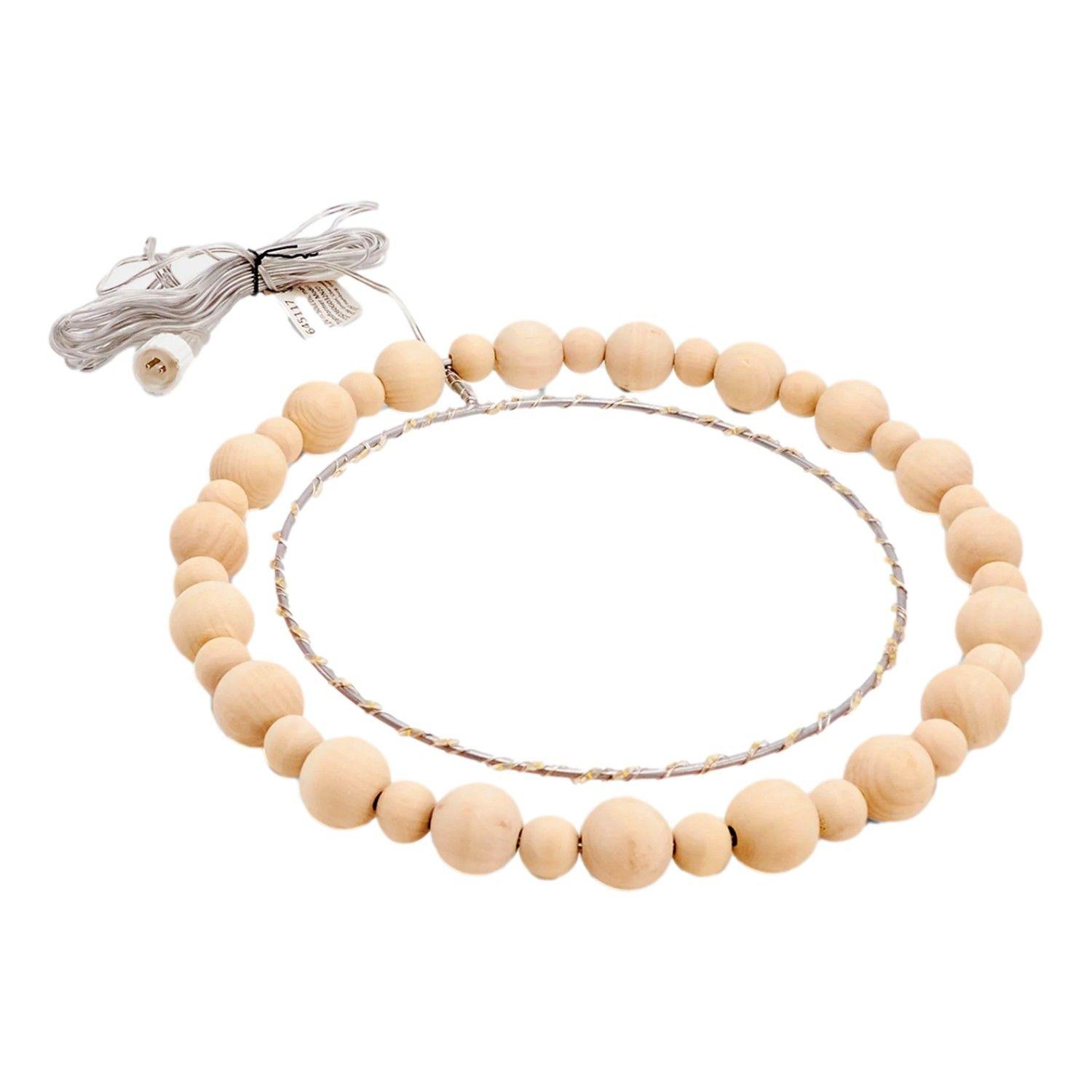 Anillo LED Bolas De Madera Tchibo-1