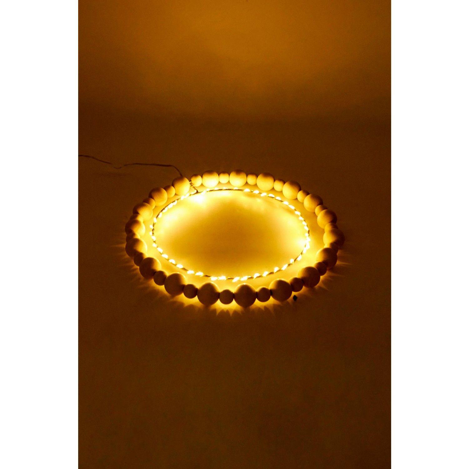Anillo LED Bolas De Madera Tchibo-2
