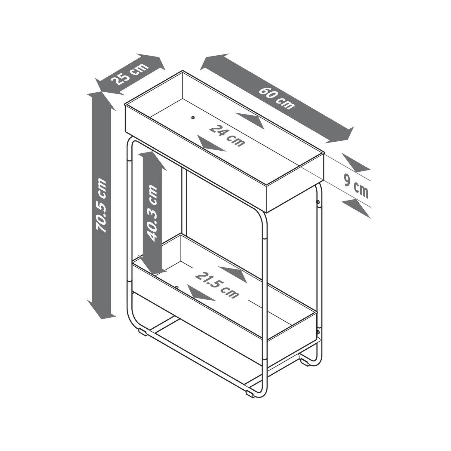 Estantería Para Plantas 2 Niveles Metal Tchibo-4