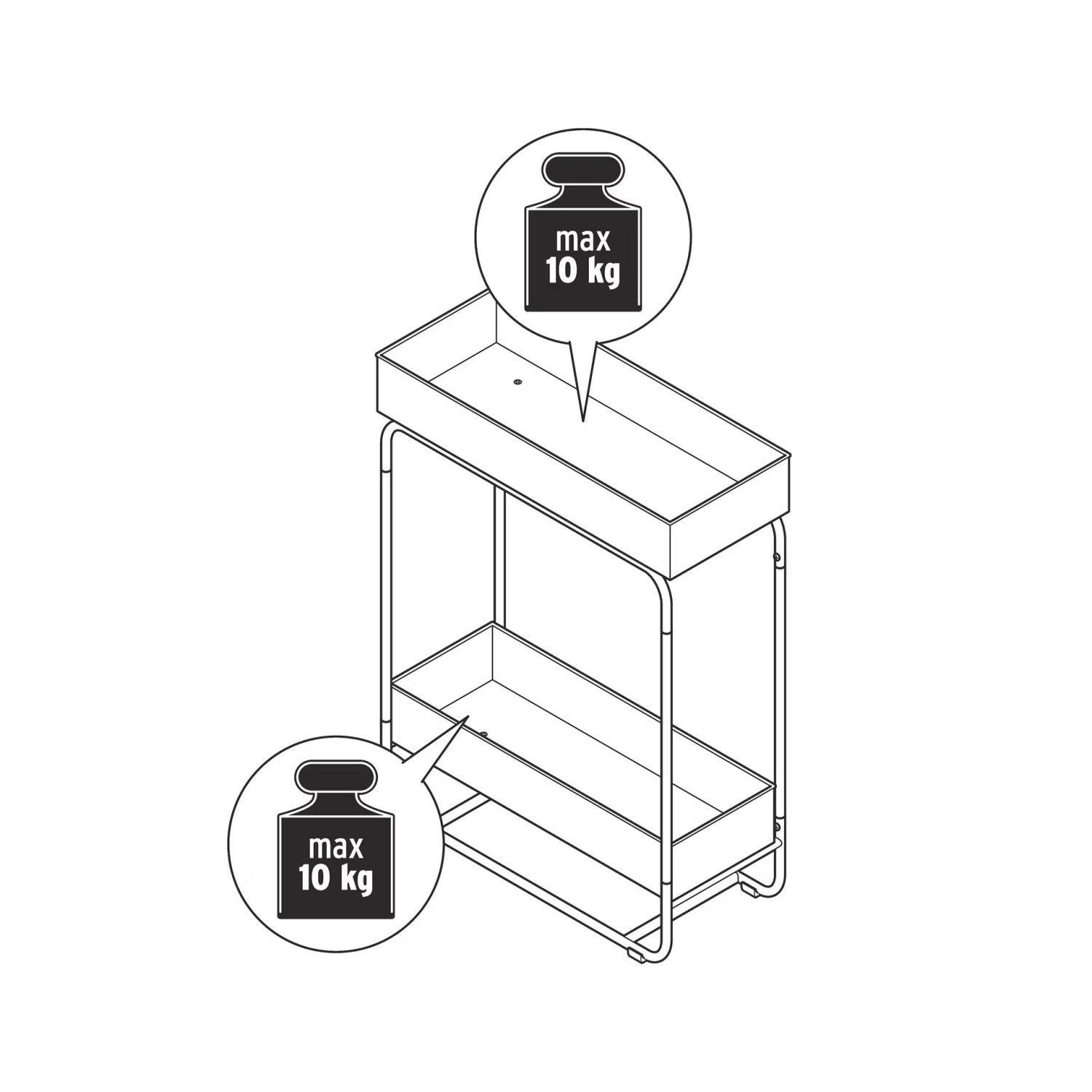 Estantería Para Plantas 2 Niveles Metal Tchibo-5