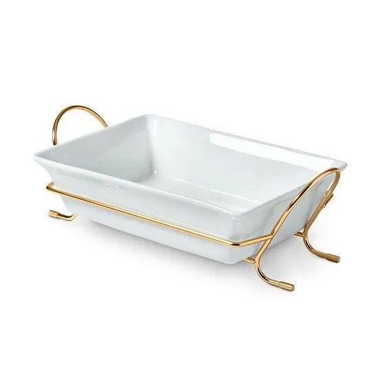 Fuente Porcelana Con Base Para Horno Tchibo-0