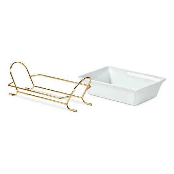 Fuente Porcelana Con Base Para Horno Tchibo-1