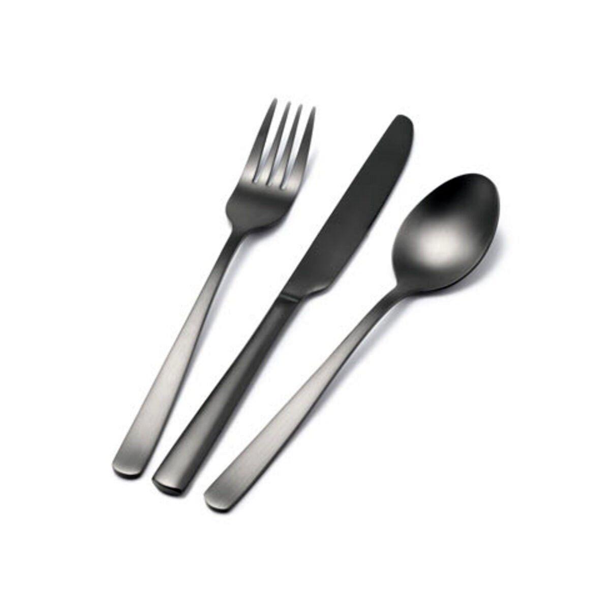 Juego Cubiertos 6 Piezas Negro Tchibo-0