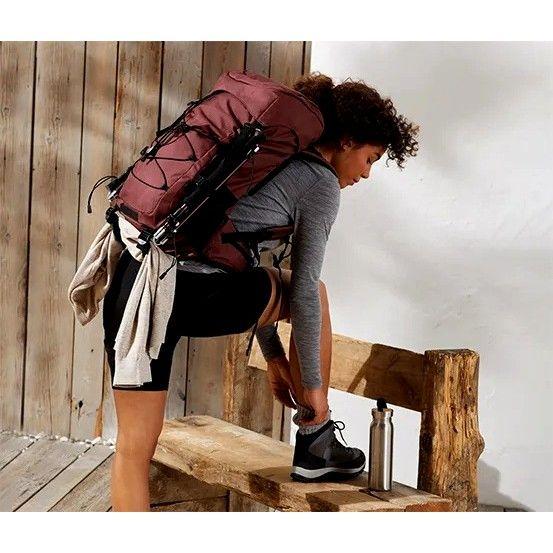 Mochila Trekking Repelente Al Agua Burdeos Tchibo-3