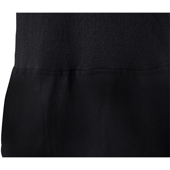 Suéter de punto fino negro mujer-3