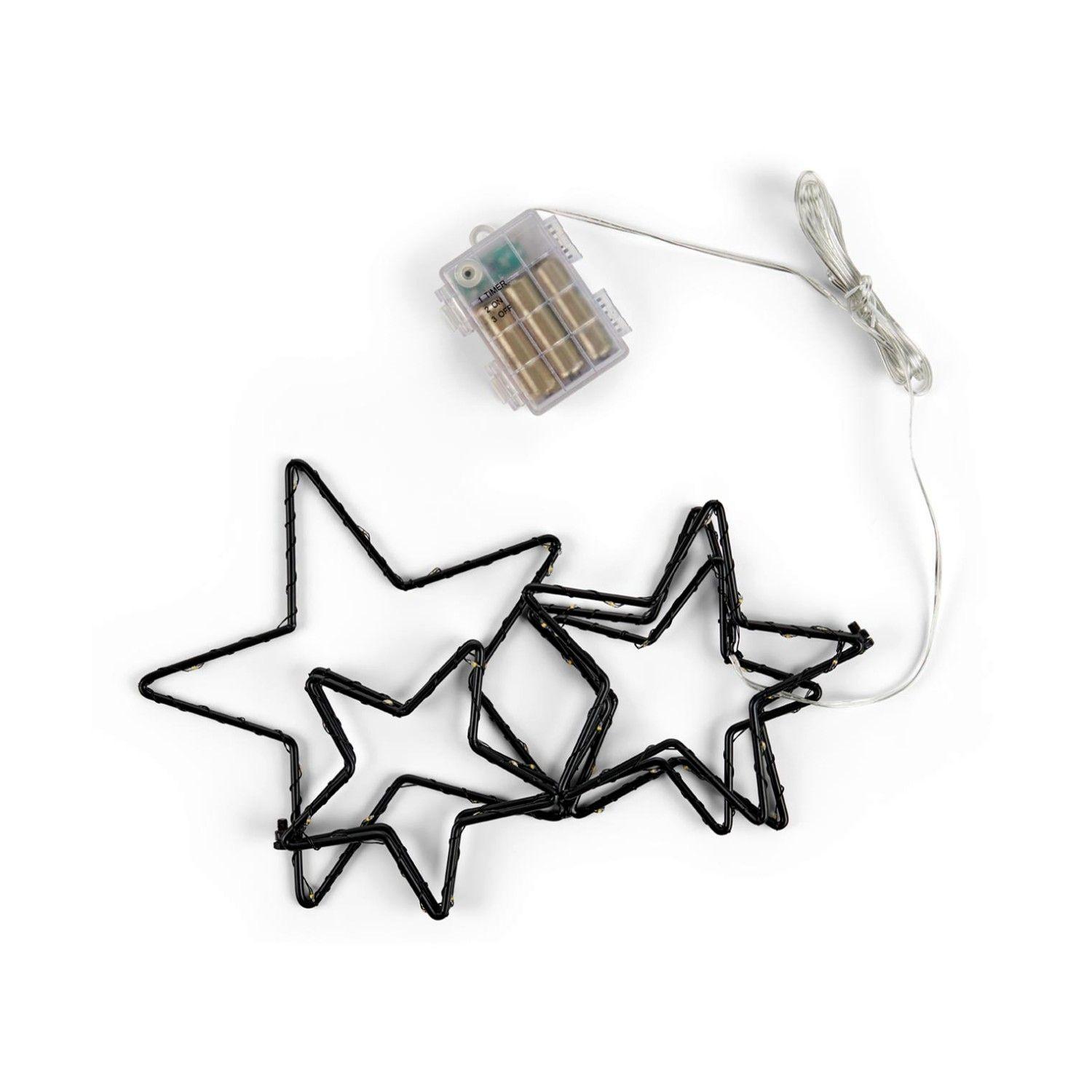 Estrella fugaz LED Navidad Negro Tchibo-1