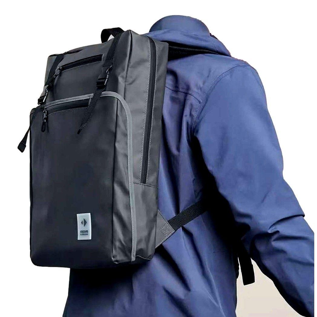 Mochila Para Bicicleta Gris Tchibo-6