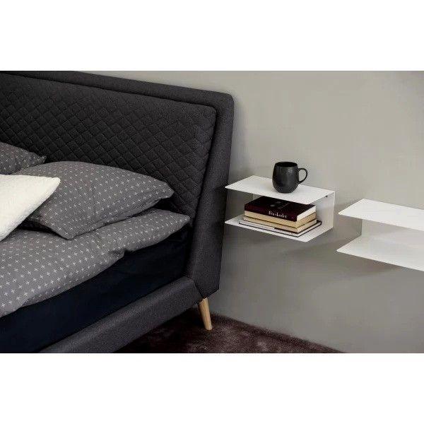 Repisas De Pared Minimalista Metal Blanco Tchibo-2