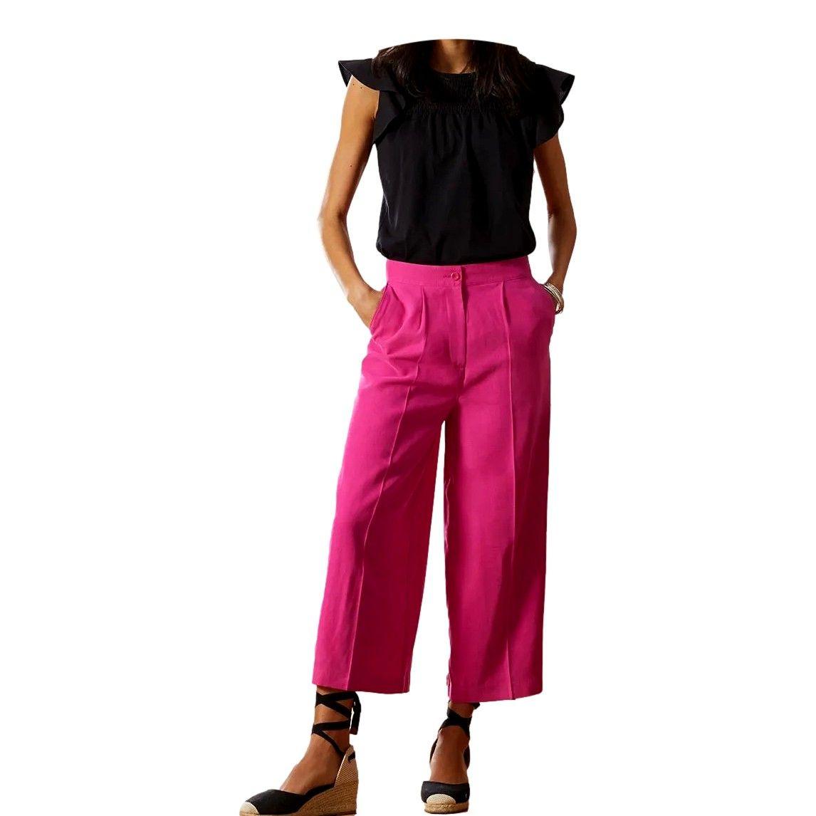 Pantalon Culotte Rosado Mujer Tchibo-2