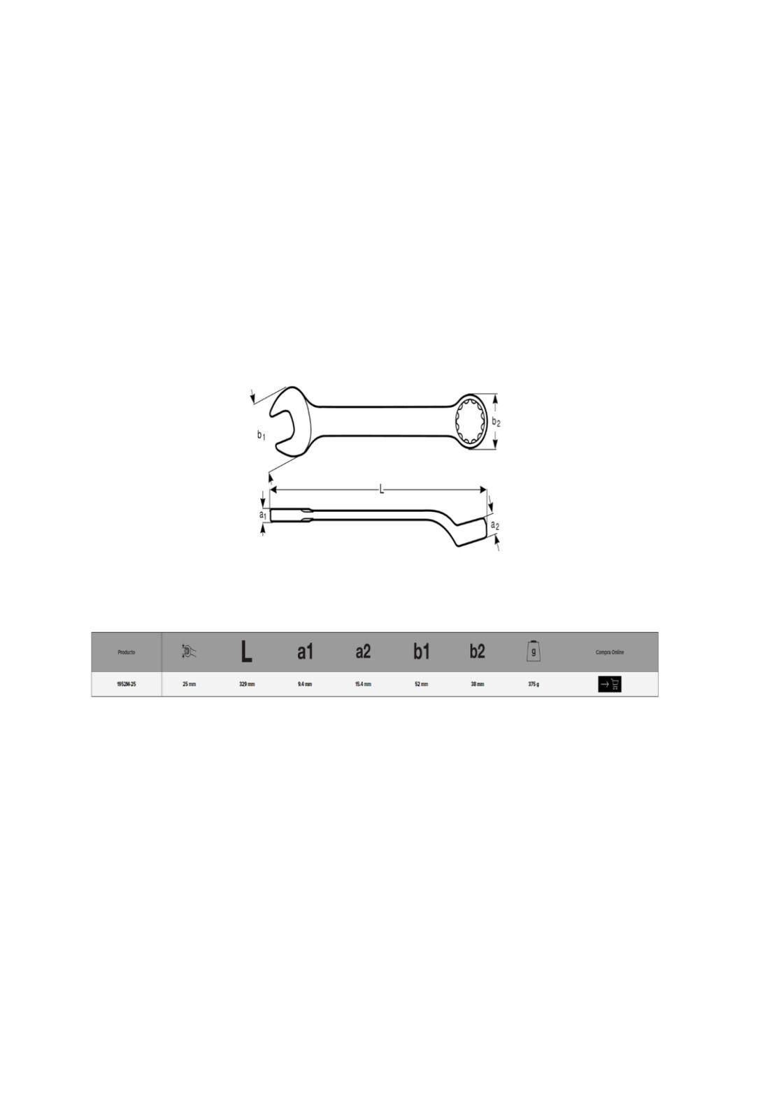 LLAVE PUNTA CORONA 1952M 25MM-2