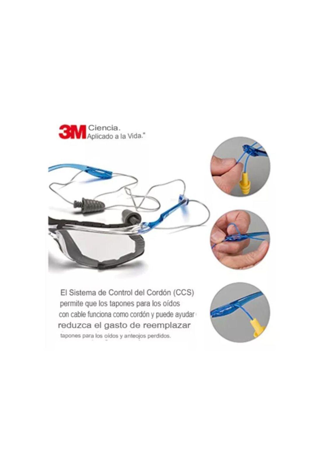 Lente Seguridad Sellado Gafas Virtua Claro - 3m-4