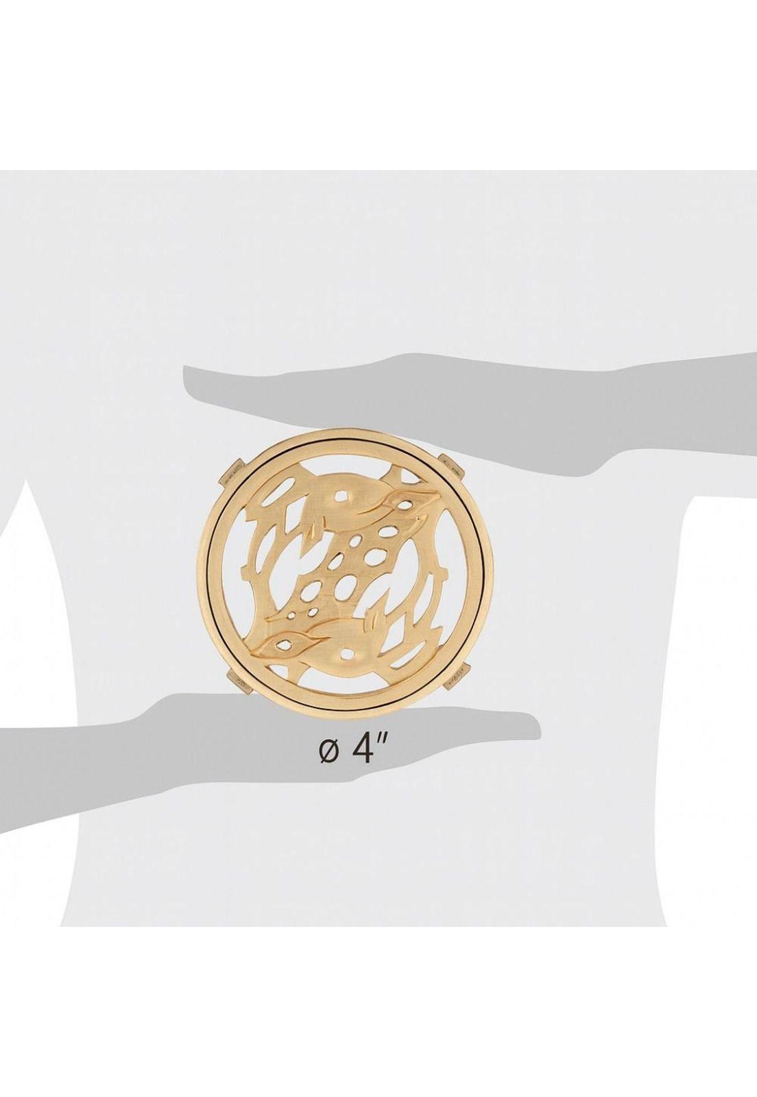 Rejilla Pileta Redonda 110mm Bronce ACERO INOXIDABLE POLI-3