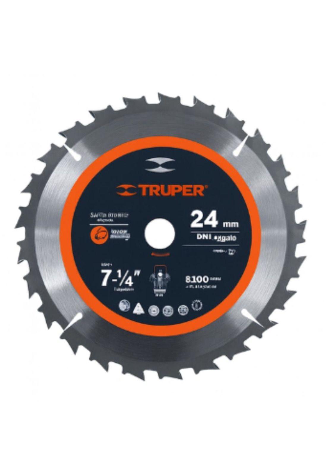 Disco Sierra Circular 7 1/4 Pulgadas 24 Dientes Truper-2