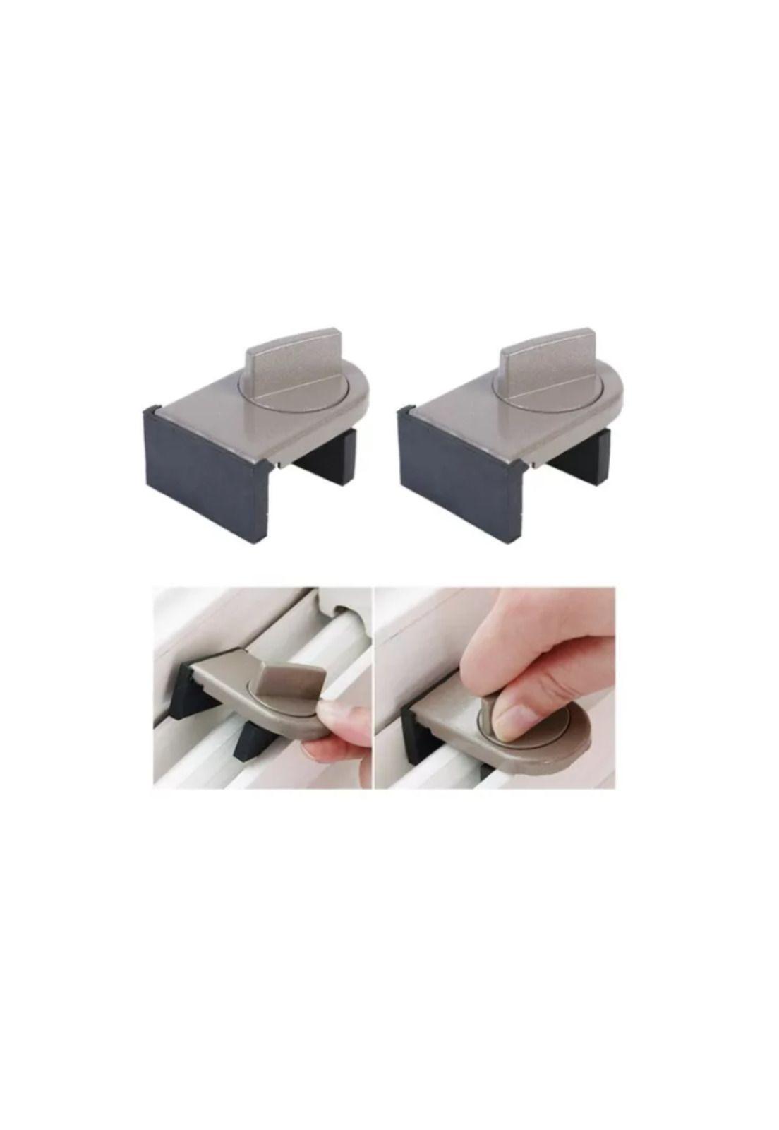Pack 6 Seguros Traba Ventana Corredera Ajuste Manual Para Niños-3