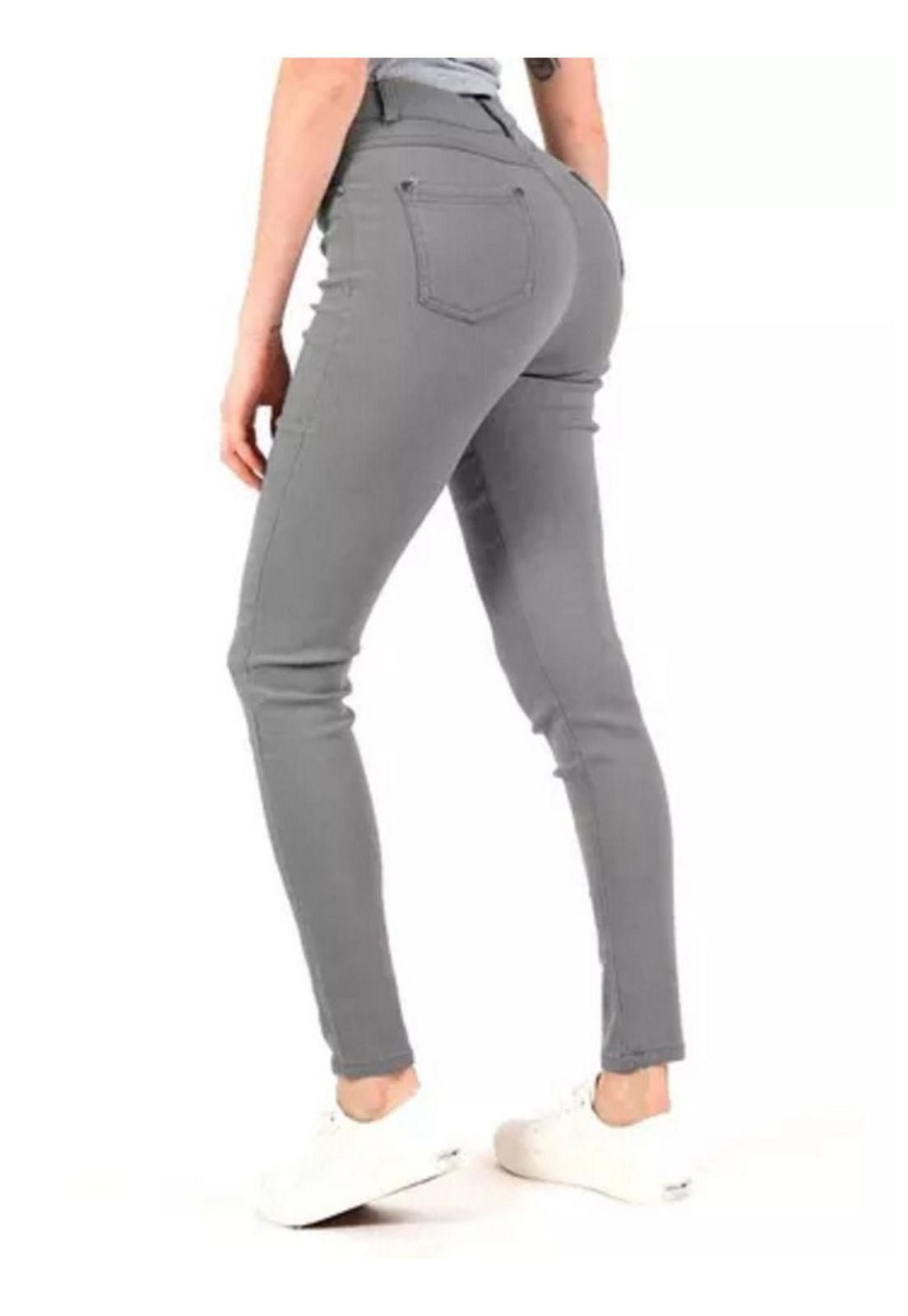 Pantalón Leggins Tipo Jeans Elástico De Mujer (colores) Azul marino-1