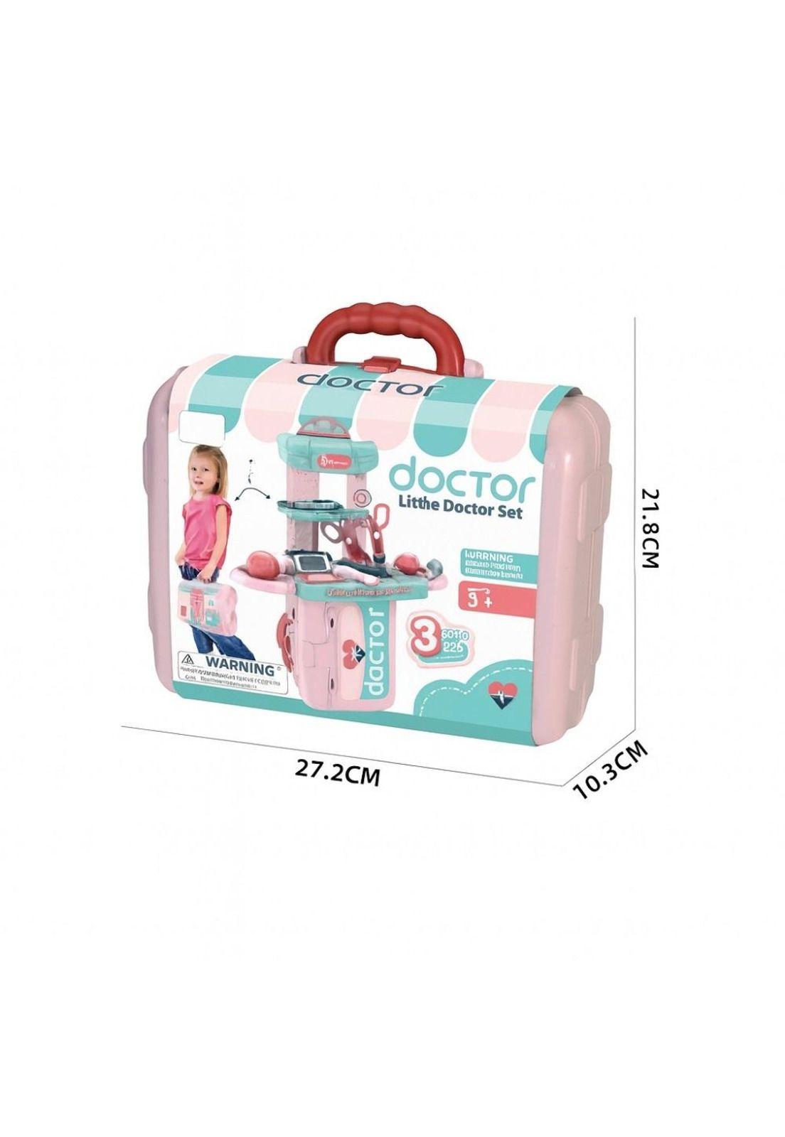 Maletín de Juguete Little Doctor 3 En 1 con Accesorios Niños-6