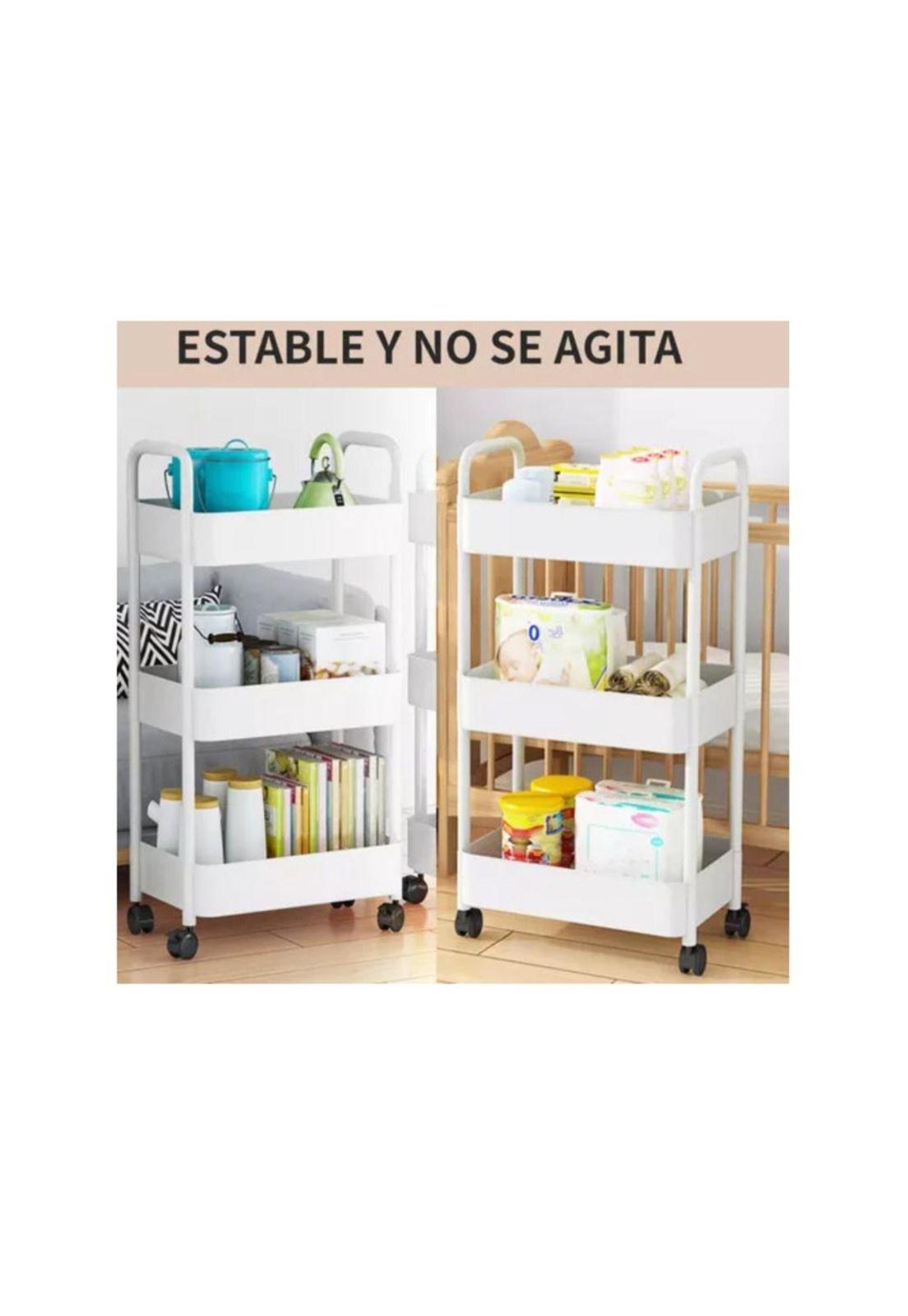 Carro Carrito Organizador Multiuso 3 Niveles Almacenamiento-4