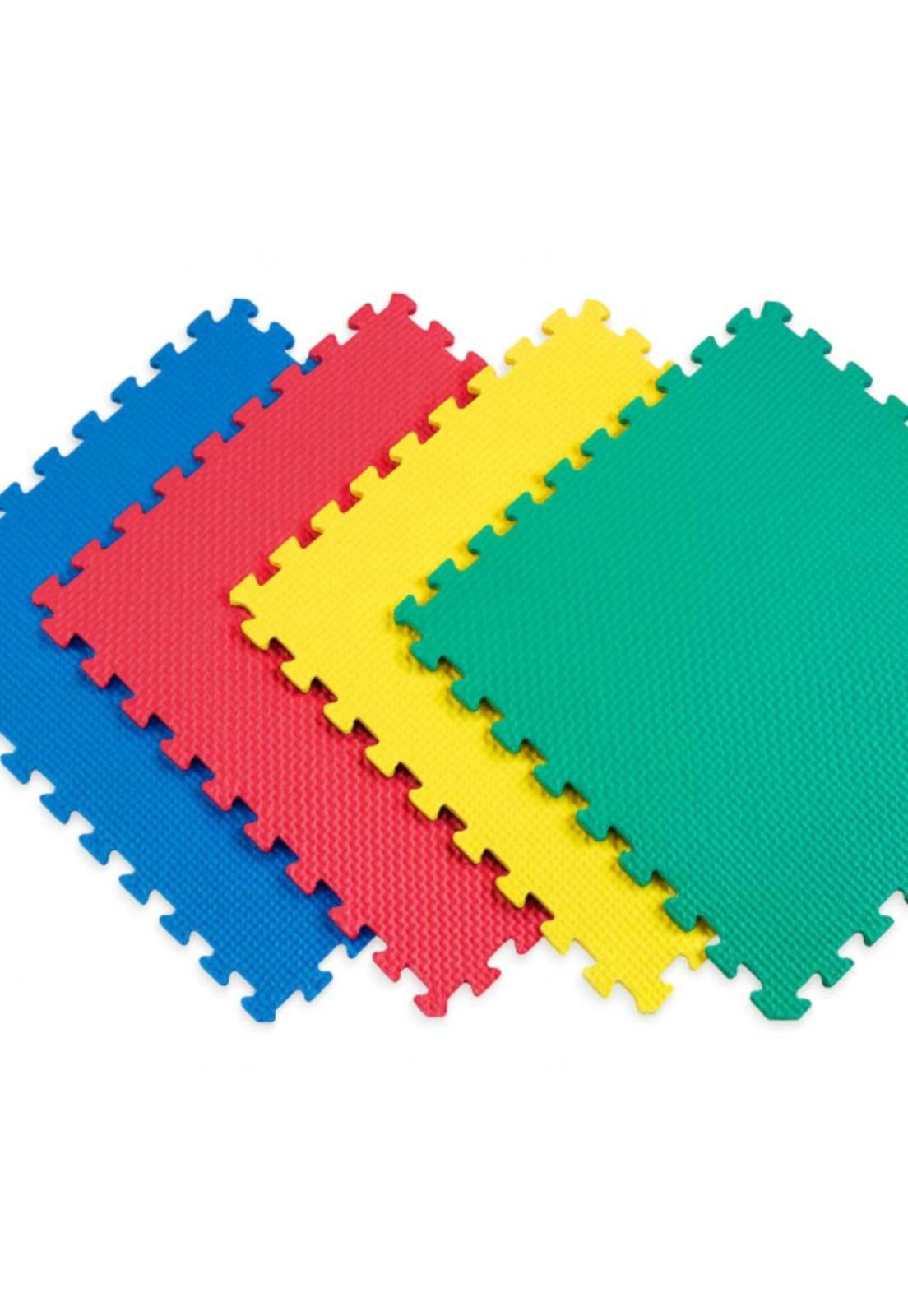 Alfombra Goma EVA   60x60 cm Infantil 12 Piezas de Colores-0