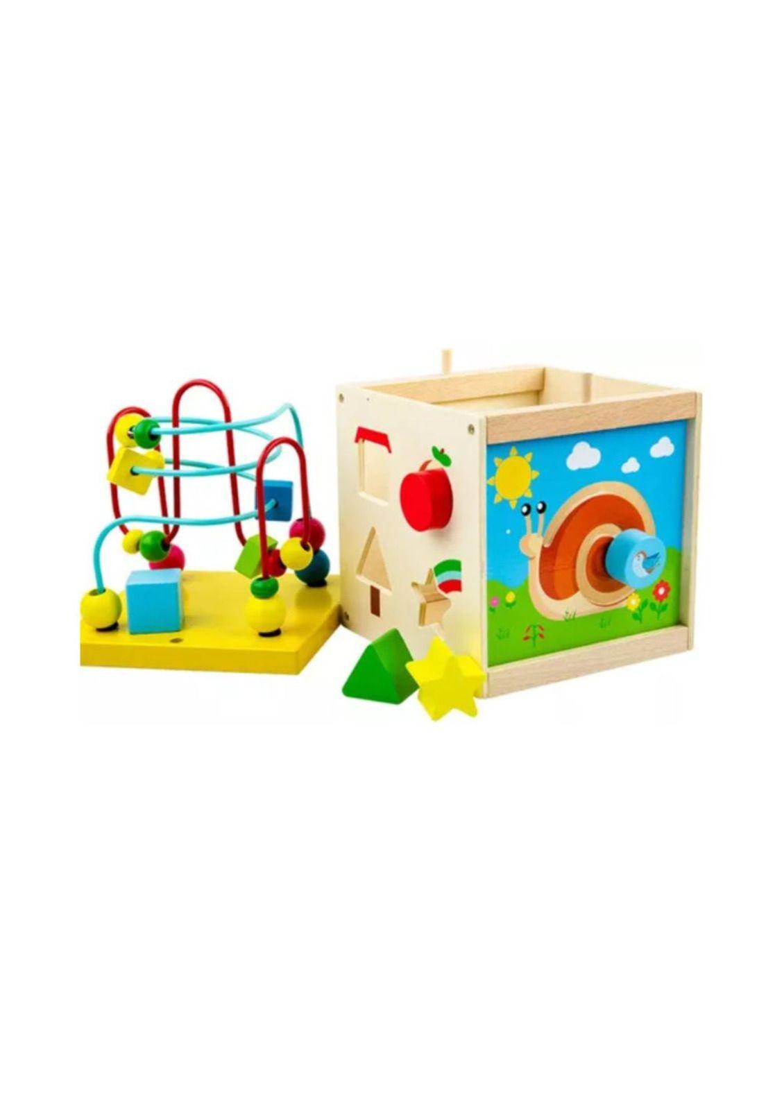Cubo Juguete De Madera Didáctico Montessori Bebe Infantil-2