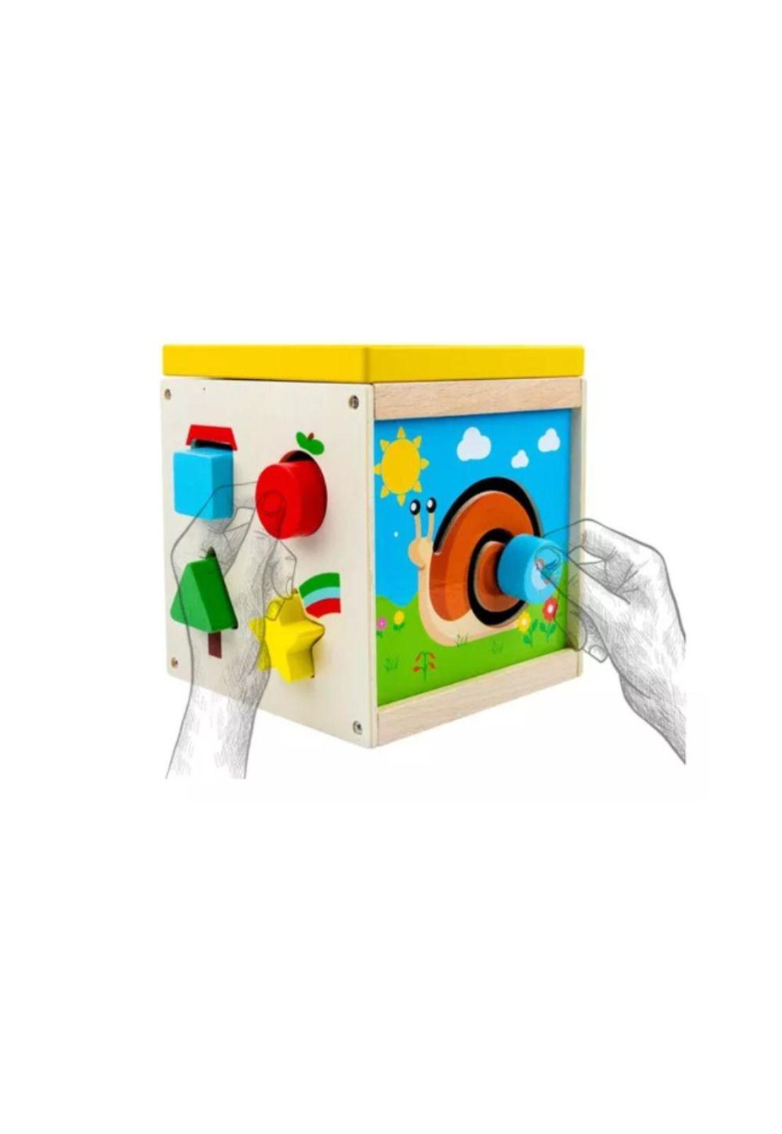 Cubo Juguete De Madera Didáctico Montessori Bebe Infantil-8