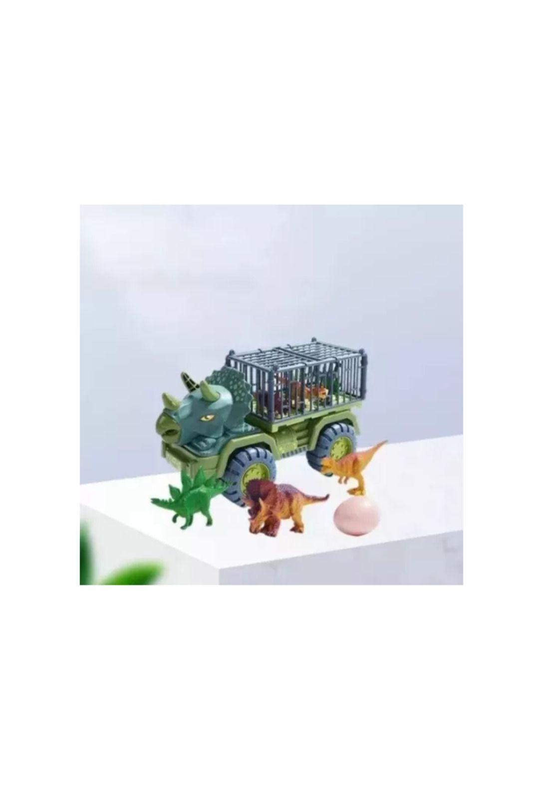 Camión Transporte Dinosaurios Triceratops Rex Juguete Niños-3