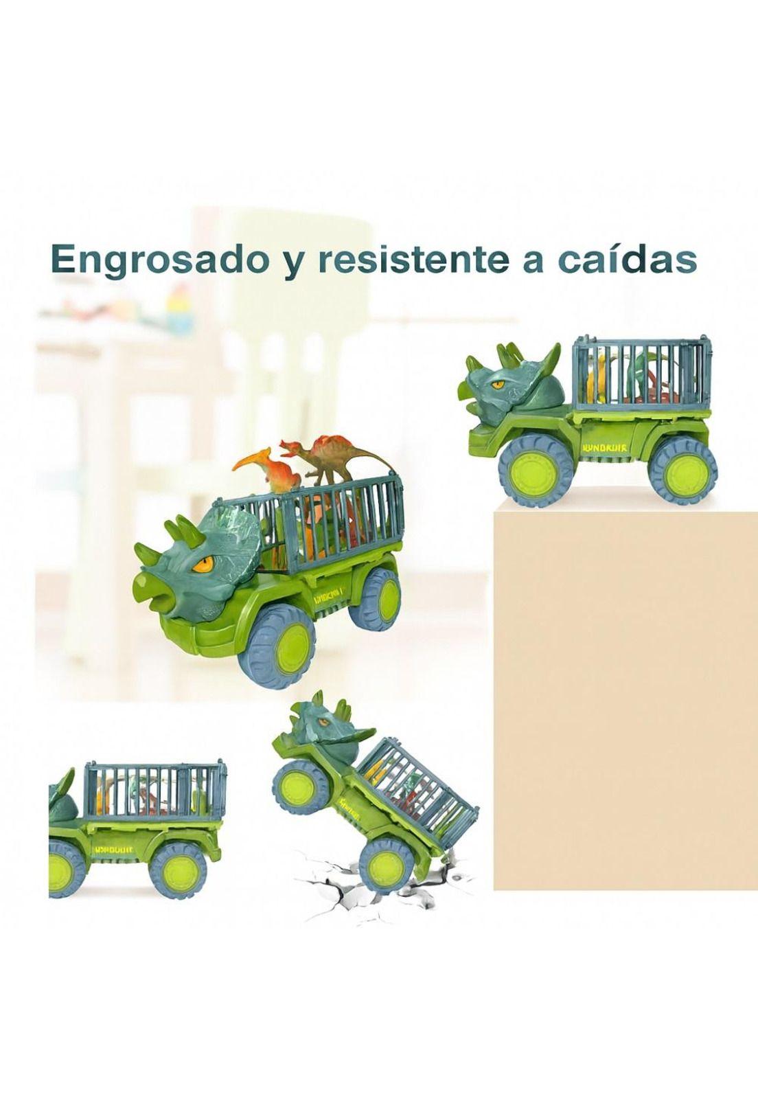 Camión Transporte Dinosaurios Triceratops Rex Juguete Niños-2