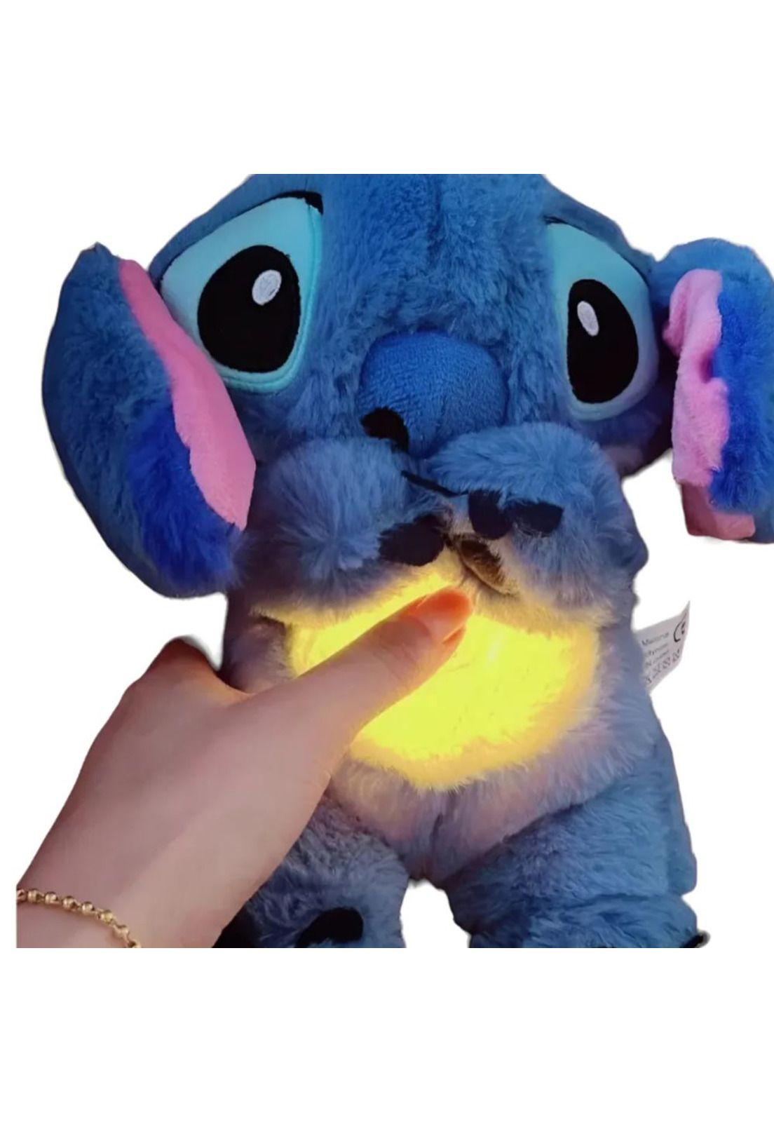 Peluche Stitch Respira Interactivo Duerme relaja Musica Luz-3