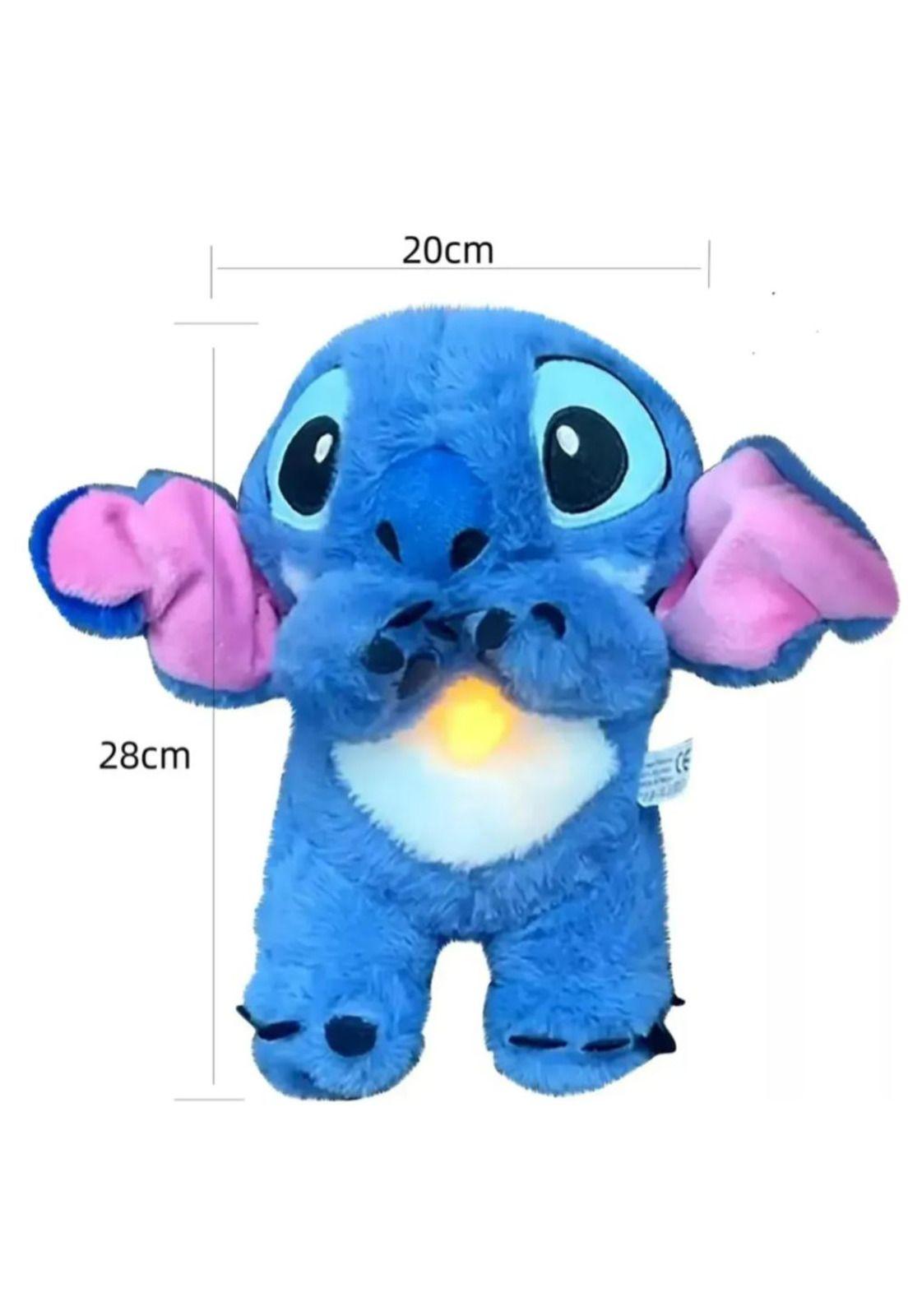 Peluche Stitch Respira Interactivo Duerme relaja Musica Luz-7
