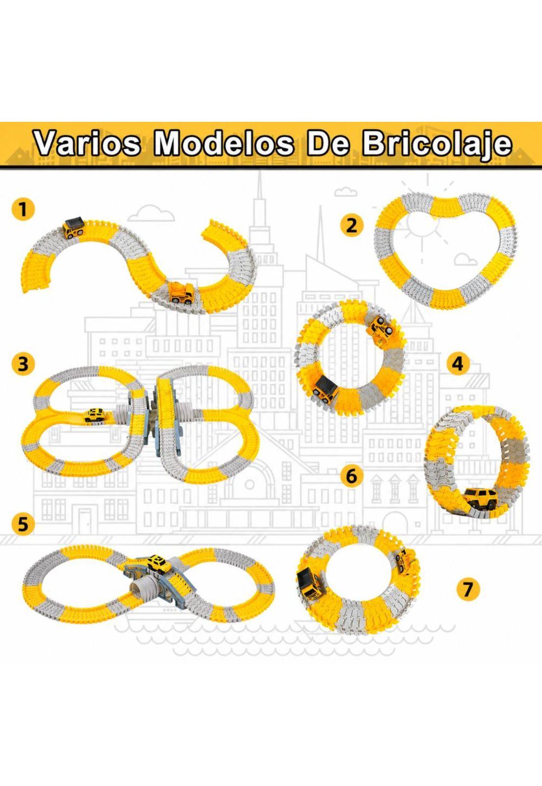 Set Pista De Autos Infantil Bloques Armables-2