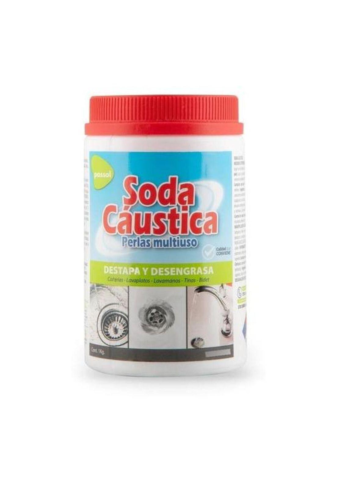 Soda Cáustica En Perlas Pote 1/2kg Passol Original-0