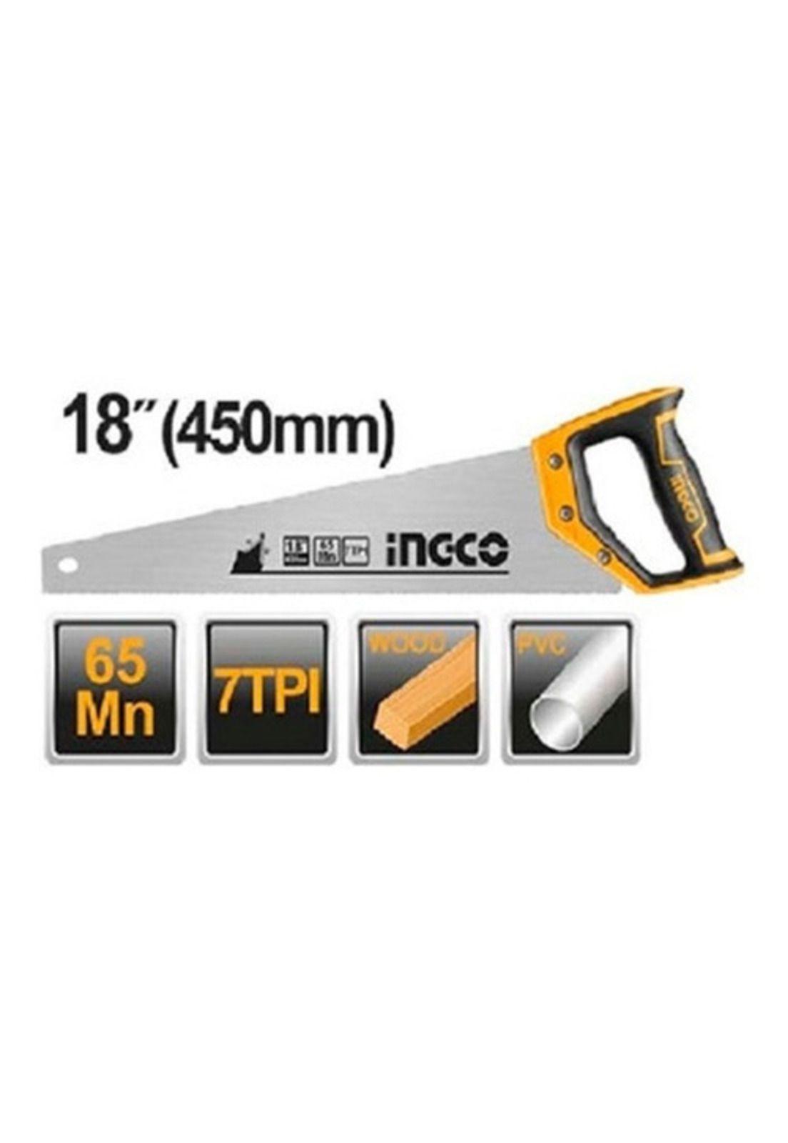 Serrucho Carpintero Profesional 450mm/18 Ingco-1