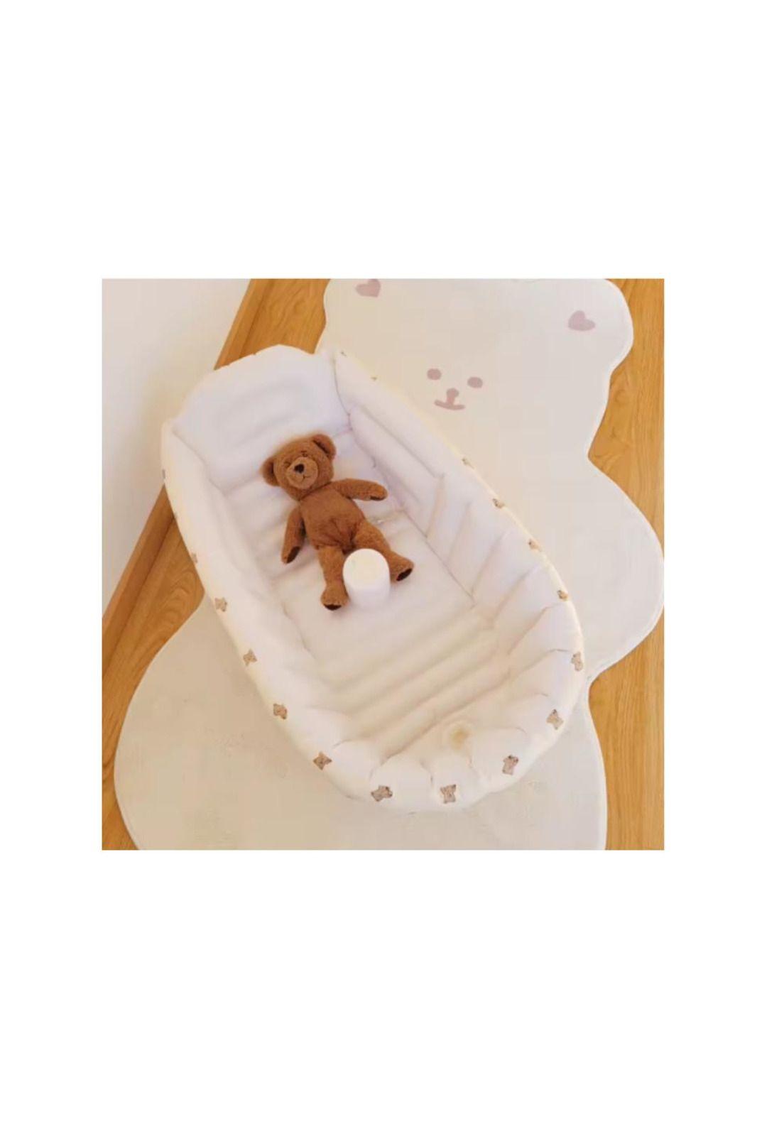 Bañera inflable Piscina bebes antiresbalante Cómoda Portátil (BAÑERAS:OSO)-3