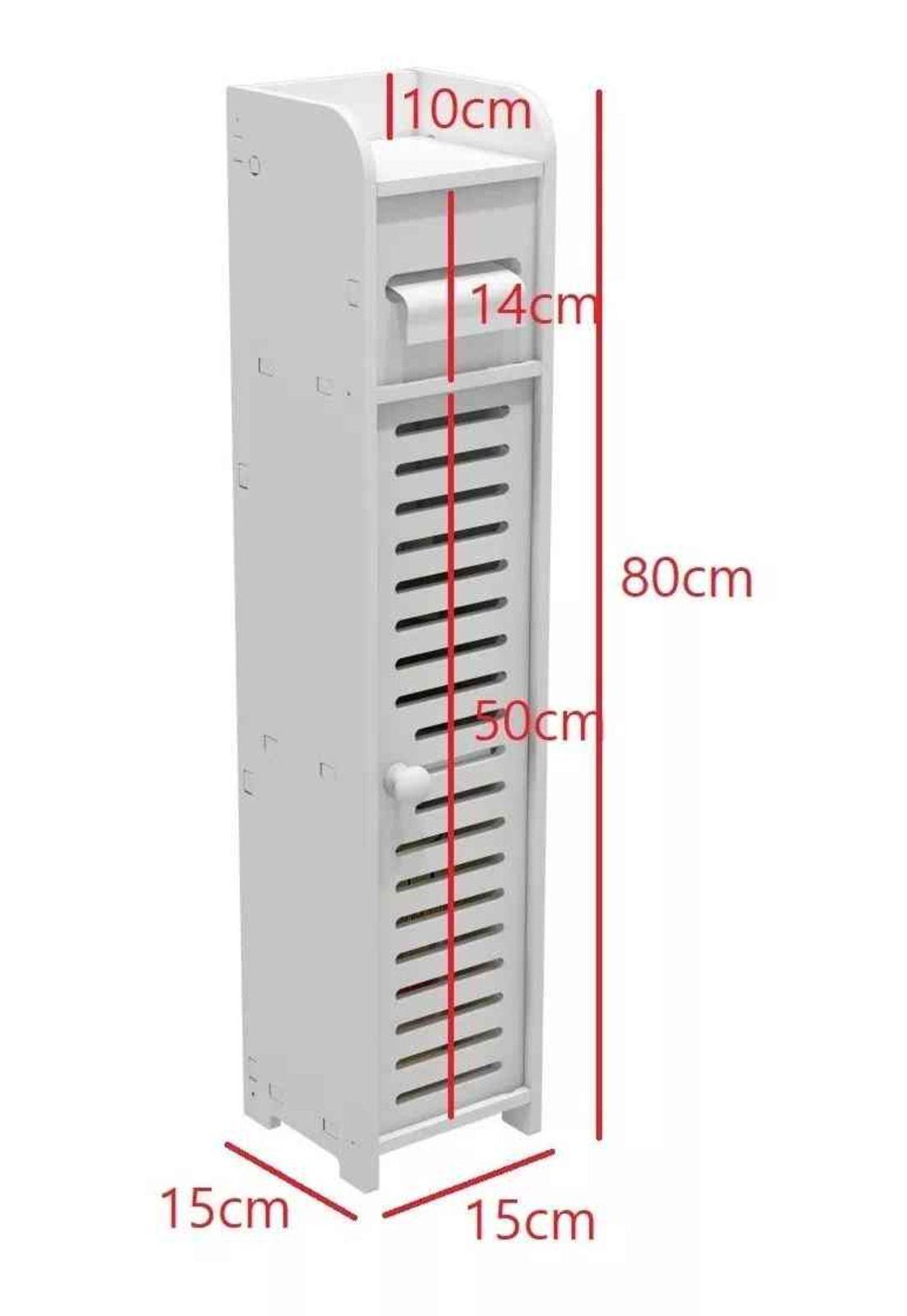 Estante De Baño Organizador Blanco 80x15x15-1