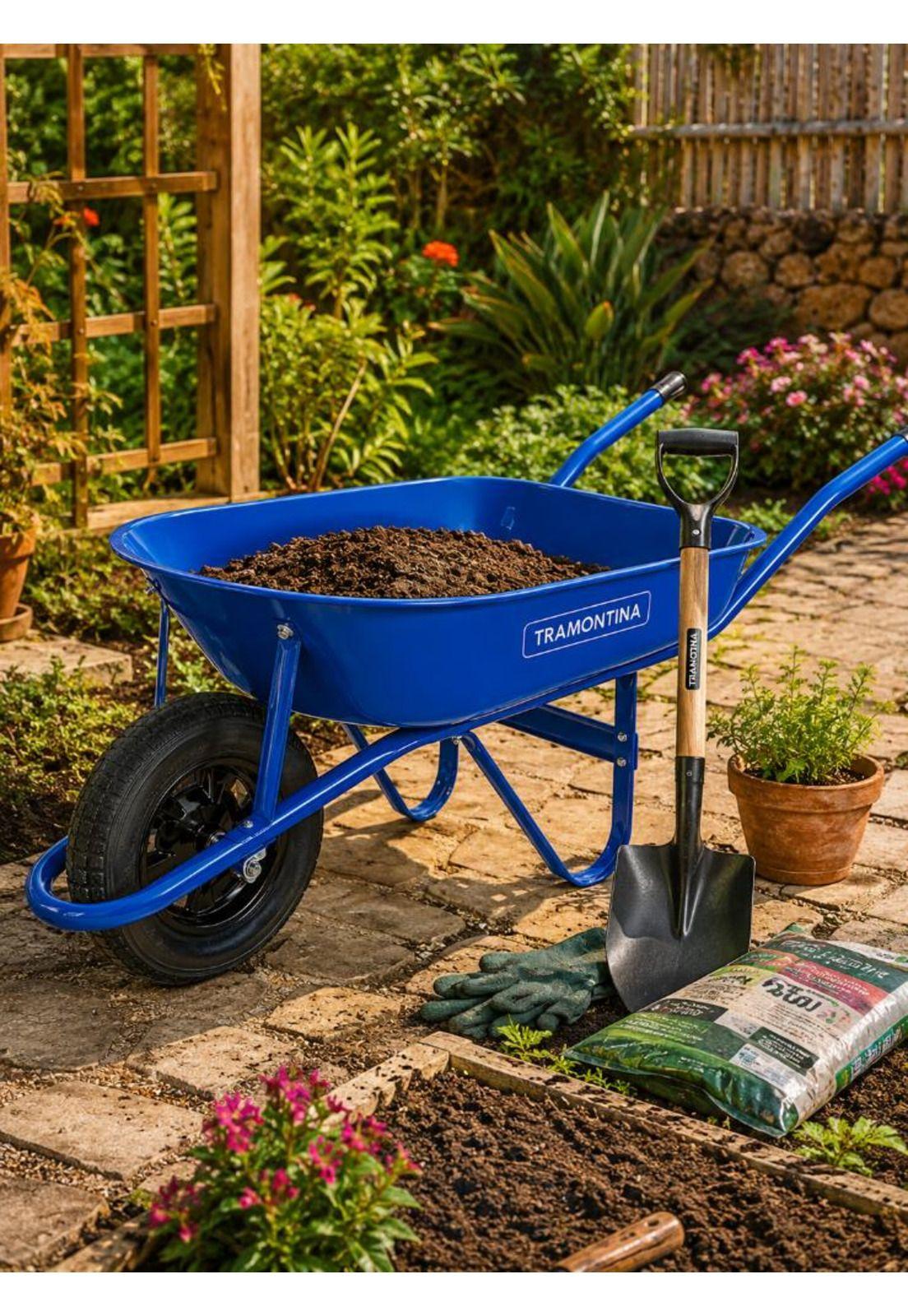 Carretilla Liviana Jardinería Multiuso 50lts Tramontina-2