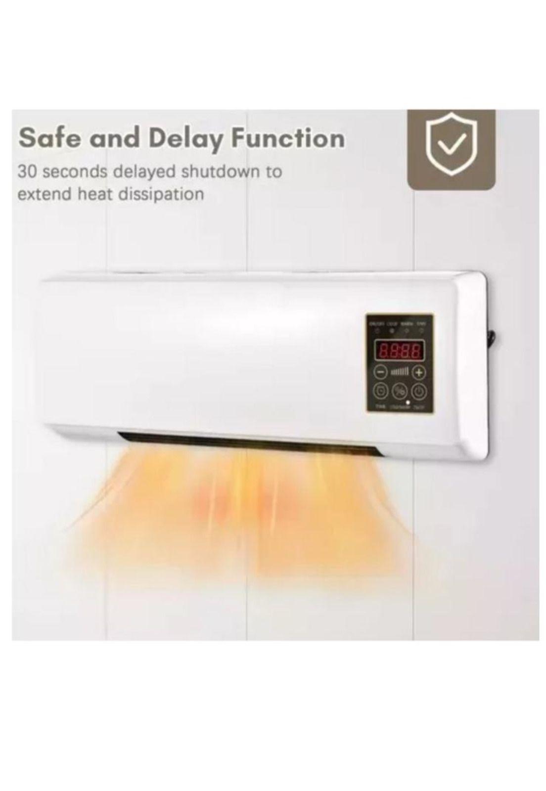 Calefactor De Pared Aire Frio Y Caliente Con Control Remoto-5