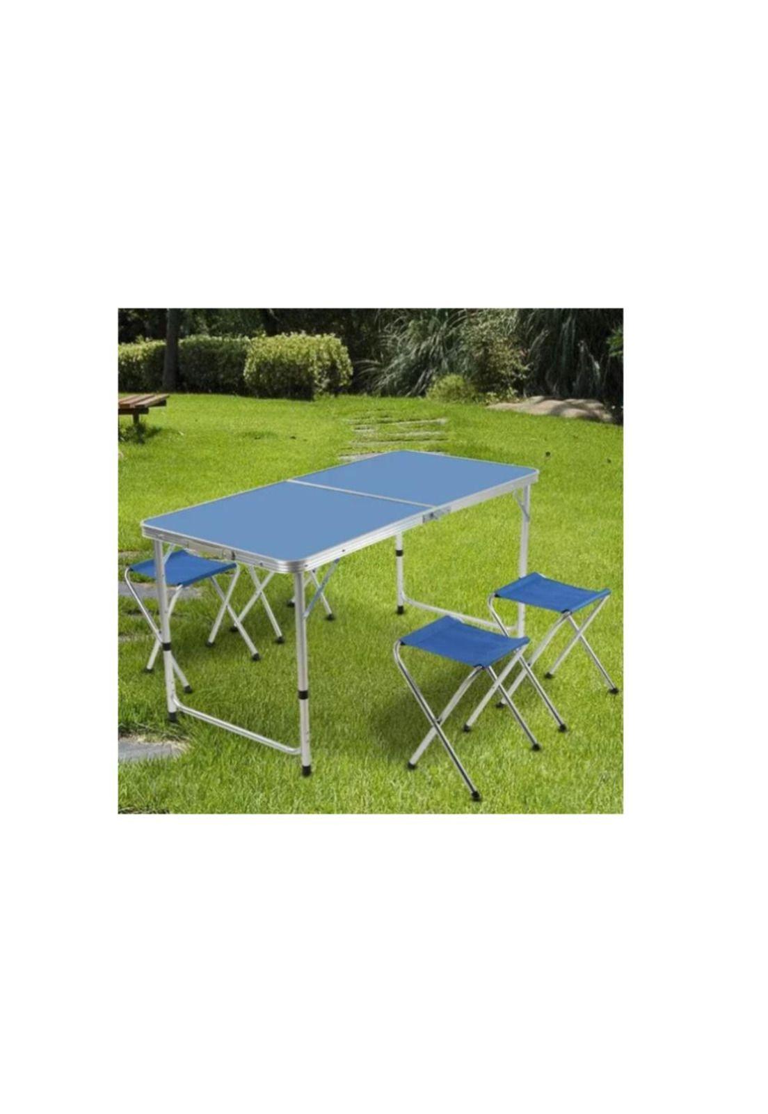 Mesa plegable portátil 4 Sillas de aleación Aluminio Camping-5