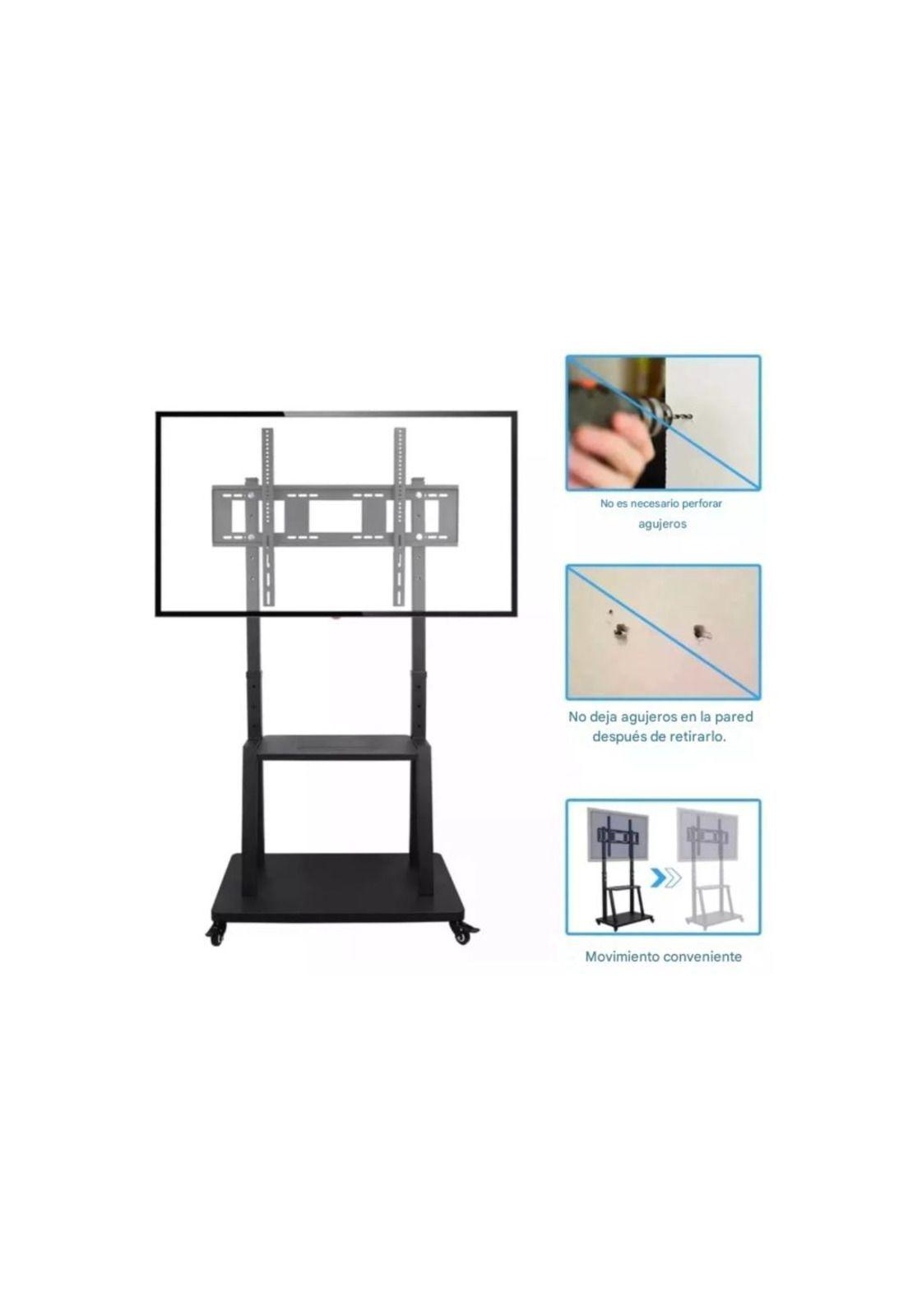 Soporte Tv Base Pedestal Con Ruedas Monitor 32 A 72p-3
