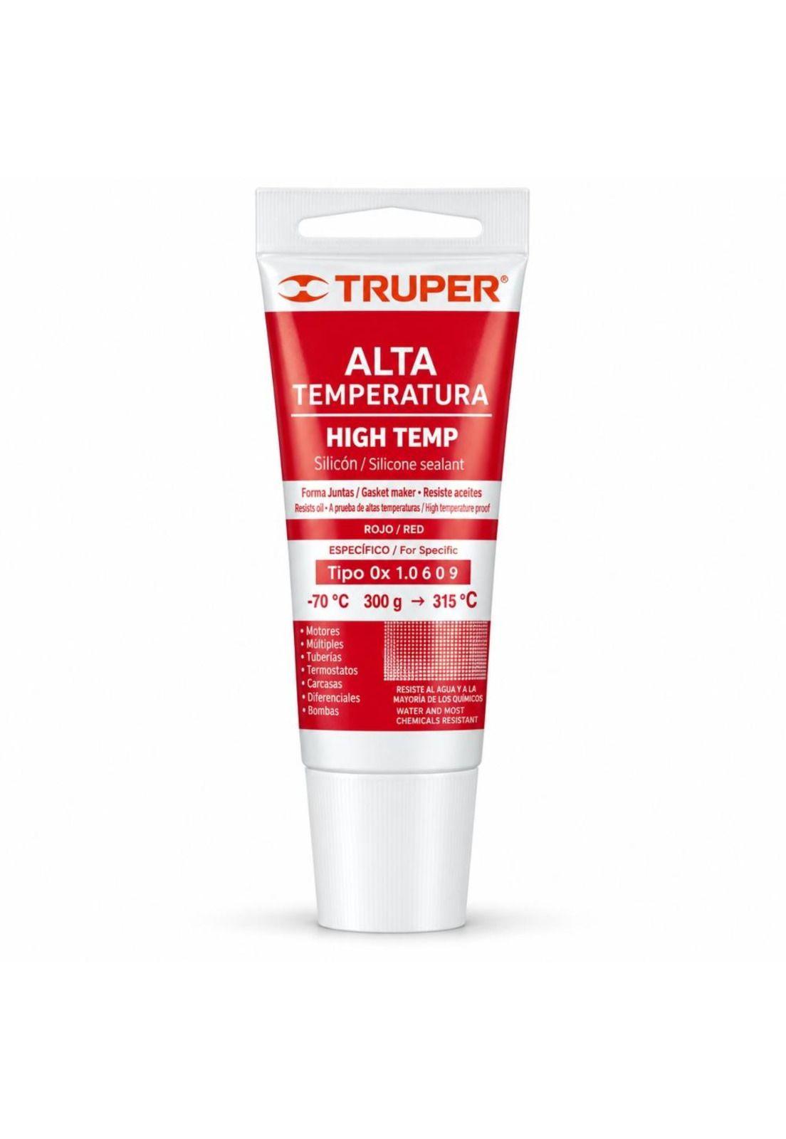 Silicona Sellador Rojo Para Altas Temperaturas 85g Truper-0