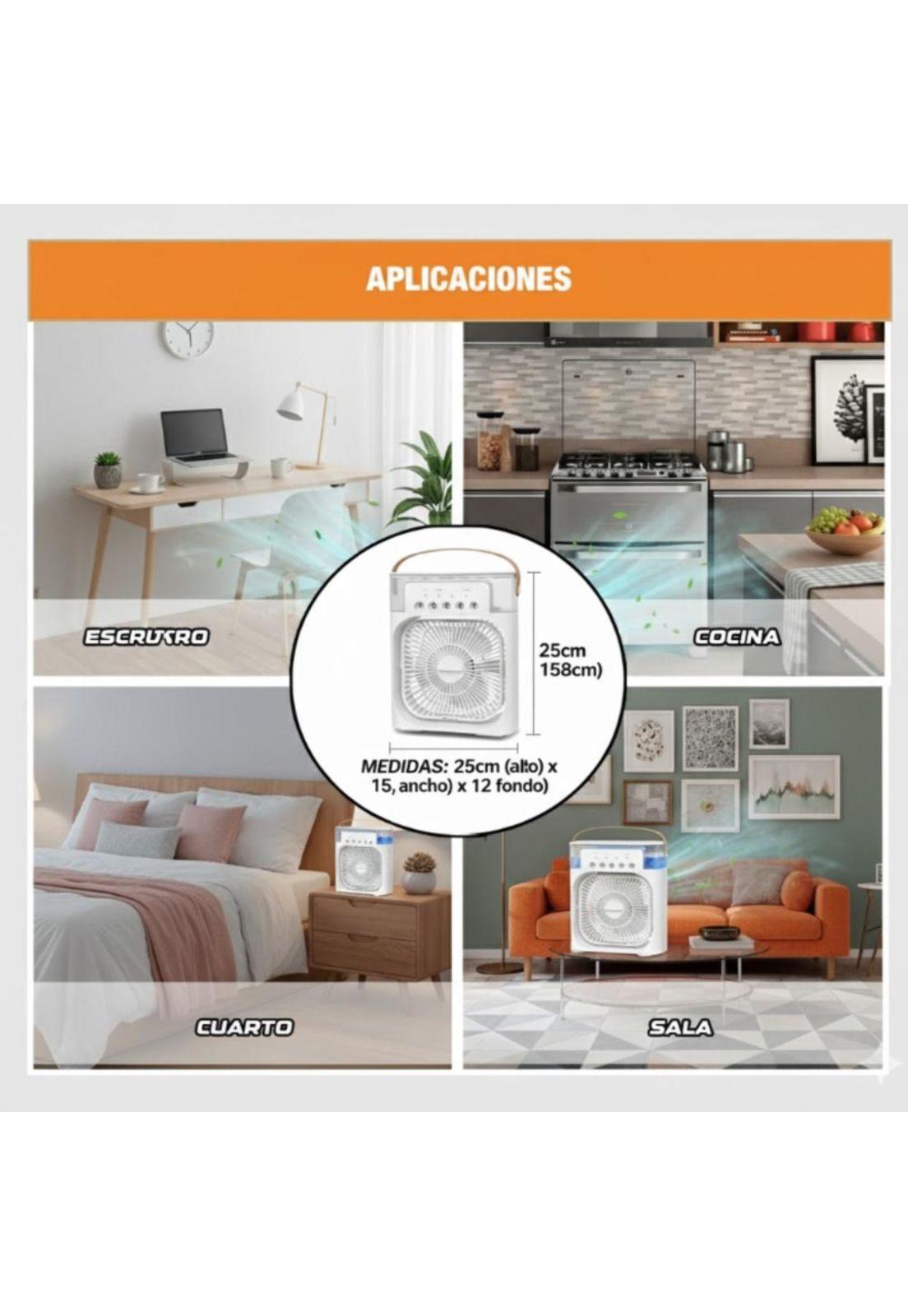 Mini Climatizador Portátil USB Enfriador de Aire Frío-4